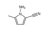 1-Amino-2-cyano-5-methyl-pyrrole结构式