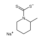 2-methyl-piperidine-1-carbodithioic acid, sodium salt Structure