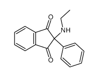 2-ethylamino-2-phenyl-indan-1,3-dione结构式