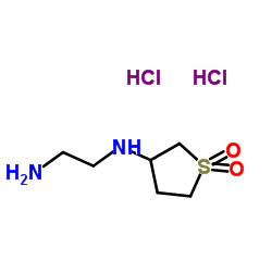 3-(2-AMINOETHYL)AMINOTETRAHYDROTHIOPHENE1,1-DIOXIDE DIHYDROCHLORIDE structure