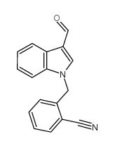 2-[(3-formylindol-1-yl)methyl]benzonitrile Structure