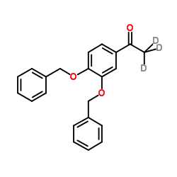 1-[3,4-Bis(benzyloxy)phenyl](2H3)ethanone Structure