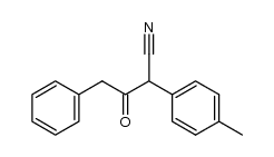 α-(p-Methylphenyl)-γ-phenyl-acetacetonitril Structure