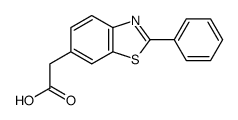 2-Phenyl-6-benzothiazoleacetic acid Structure