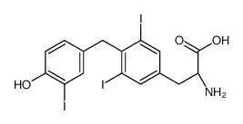 (2S)-2-amino-3-[4-[(4-hydroxy-3-iodophenyl)methyl]-3,5-diiodophenyl]propanoic acid Structure