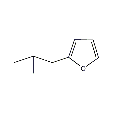 2-异丁基呋喃结构式