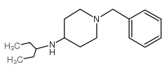 1-benzyl-N-pentan-3-ylpiperidin-4-amine Structure