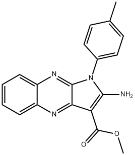 Methyl 2-amino-1-(4-methylphenyl)-1H-pyrrolo[2,3-b]quinoxaline-3-carboxylate Structure