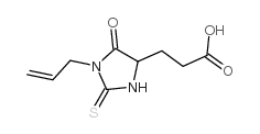 3-(1-烯丙基-5-氧代-2-硫代氧基咪唑烷-4-基)丙酸结构式