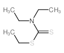 Diethyldithiocarbamic acid ethyl ester Structure