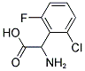 AMINO-(2-CHLORO-6-FLUORO-PHENYL)-ACETIC ACID Structure