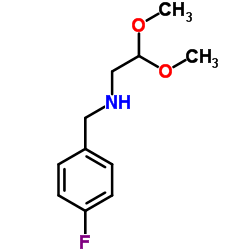 N-(4-Fluorobenzyl)-2,2-dimethoxyethanamine结构式