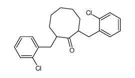 2,8-bis[(2-chlorophenyl)methyl]cyclooctan-1-one Structure