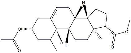 3β-(Acetyloxy)-17-methylandrost-5-ene-17β-carboxylic acid methyl ester picture