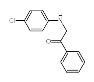 2-(4-CHLOROANILINO)-1-PHENYL-1-ETHANONE structure