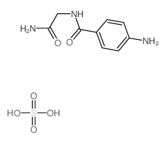 4-amino-N-(2-amino-2-oxoethyl)benzamide,sulfuric acid结构式