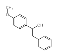 1-(4-methoxyphenyl)-2-phenyl-ethanol结构式