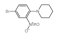 1-(4-bromo-2-nitro-phenyl)piperidine structure