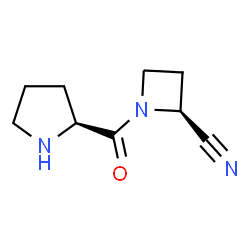 2-Azetidinecarbonitrile,1-[(2S)-2-pyrrolidinylcarbonyl]-,(2S)-(9CI)结构式