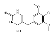 5-[(4-chloro-3,5-dimethoxyphenyl)methyl]pyrimidine-2,4-diamine Structure