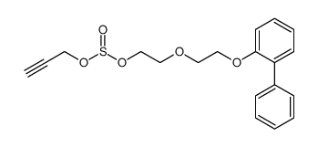 Sulfurous acid 2-[2-(biphenyl-2-yloxy)-ethoxy]-ethyl ester prop-2-ynyl ester结构式