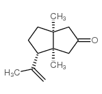 2(1H)-Pentalenone,hexahydro-3a,6a-dimethyl-4-(1-methylethenyl)-,(3aS,4S,6aS)-(9CI)结构式