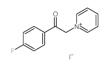 Pyridinium,1-[2-(4-fluorophenyl)-2-oxoethyl]-, iodide (1:1)结构式