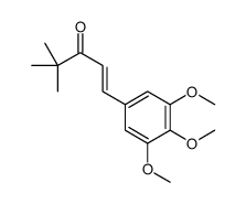 (E)-4,4-dimethyl-1-(3,4,5-trimethoxyphenyl)pent-1-en-3-one结构式