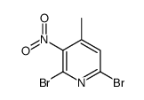 2,6-Dibromo-4-methyl-3-nitropyridine结构式