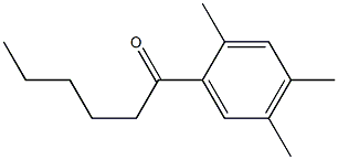 1-(2,4,5-trimethylphenyl)hexan-1-one Structure