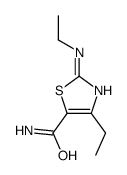 4-ethyl-2-(ethylamino)-1,3-thiazole-5-carboxamide Structure