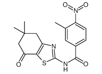 Benzamide, 3-methyl-4-nitro-N-(4,5,6,7-tetrahydro-5,5-dimethyl-7-oxo-2-benzothiazolyl)- (9CI)结构式