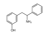 3-(2-amino-2-phenylethyl)phenol Structure