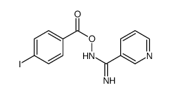 [(Z)-[amino(pyridin-3-yl)methylidene]amino] 4-iodobenzoate结构式