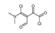 4-chloro-4-(dimethylamino)-3-formyl-2-oxobut-3-enoyl chloride Structure