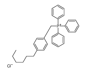 (4-hexylphenyl)methyl-triphenylphosphanium,chloride Structure