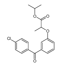 propan-2-yl 2-[3-(4-chlorobenzoyl)phenoxy]propanoate Structure