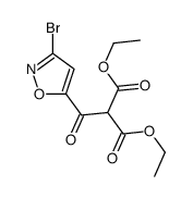 diethyl 2-(3-bromo-1,2-oxazole-5-carbonyl)propanedioate Structure