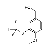 [4-methoxy-3-(trifluoromethylsulfanyl)phenyl]methanol Structure