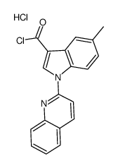 3-chlorocarbonyl-5-methyl-1-(quinol-2-yl)-1H-indole hydrochloride结构式