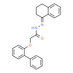 2-(2-biphenylyloxy)-N'-(3,4-dihydro-1(2H)-naphthalenylidene)acetohydrazide结构式