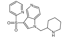 1-(piperidin-2-ylmethyl)-3-pyridin-2-ylsulfonylpyrrolo[3,2-c]pyridine结构式