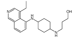 3-[[4-[(4-ethylisoquinolin-5-yl)amino]cyclohexyl]amino]propan-1-ol Structure