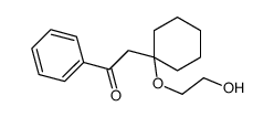 2-[1-(2-hydroxyethoxy)cyclohexyl]-1-phenylethanone Structure