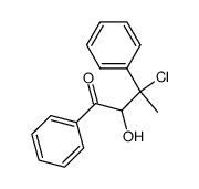 3-Chlor-1,3-diphenyl-2-hydroxy-1-butanon Structure