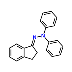 (2E)-2-(2,3-Dihydro-1H-inden-1-ylidene)-1,1-diphenylhydrazine结构式