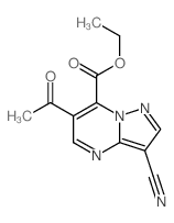 ethyl 6-acetyl-3-cyanopyrazolo[1,5-a]pyrimidine-7-carboxylate picture