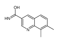 7,8-dimethylquinoline-3-carboxamide结构式