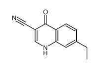 7-Ethyl-4-oxo-1,4-dihydro-3-quinolinecarbonitrile Structure