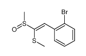 (2-(2-bromophenyl)-1-(methylsulfinyl)vinyl)(methyl)sulfane Structure